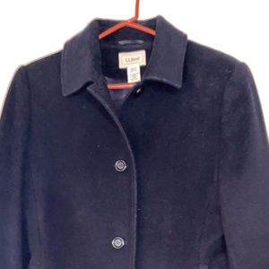 L.L Bean Navy Wool blend jacket